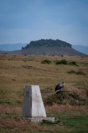 Kenya and the Masai Mara, white markers show the Tanzania/Kenya border