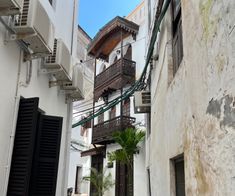 The Old Town of Zanzibar, filled with narrow streets and carved doors