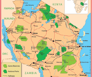 Map of east Africa