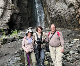 A part of the walking safari took us to a lovely waterfall.